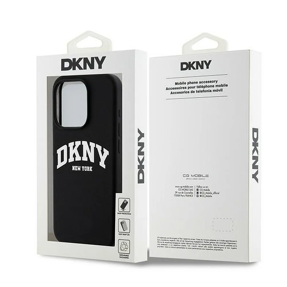 DKNY case for IPHONE 13 Pro compatible with MagSafe DKHMP13LSNYACH (DKNY HC MagSafe Silicone W/White Arch Logo) black - Image 8