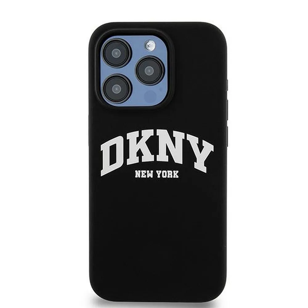 DKNY case for IPHONE 13 Pro compatible with MagSafe DKHMP13LSNYACH (DKNY HC MagSafe Silicone W/White Arch Logo) black - Image 3