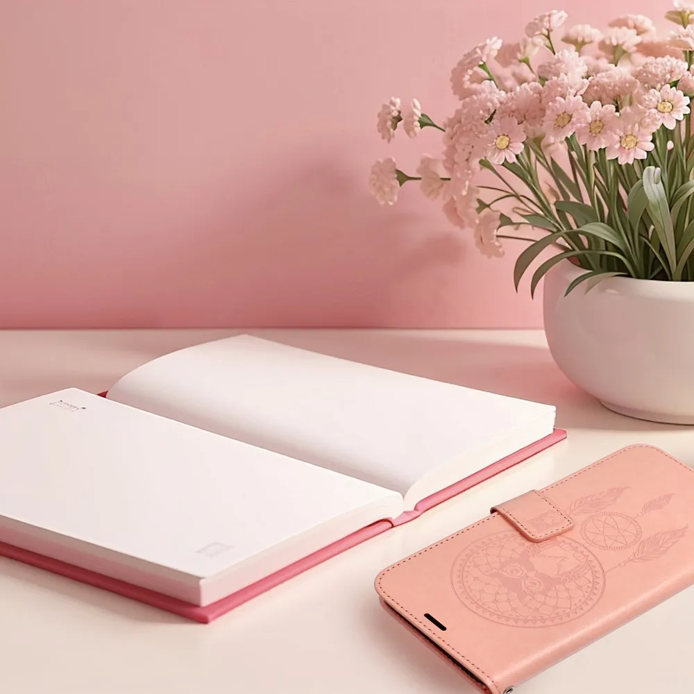 MEZZO Book case for SAMSUNG A25 5G dreamcatcher peach fuzz - Image 4