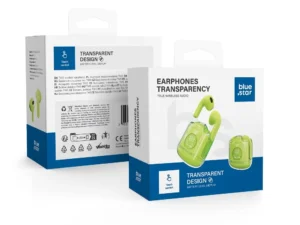 BLUE STAR wirelles earphones TWS Transparency Fi22 green