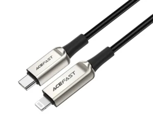 ACEFAST cable Type C to Lightning 8-pin MFi 3A PD30W LCD C6-01 1,2m silver