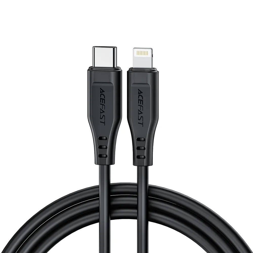 ACEFAST cable Type C to Lightning 8-pin MFi 3A PD30W C3-01 1,2m black