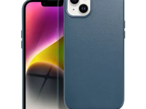 LEATHER MAG COVER case for IPHONE 14 Plus indigo blue