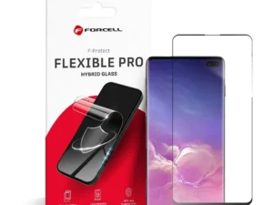 Forcell Flexible Nano Glass 5D for Samsung Galaxy S10+ black (Hot Bending) working fingerprint scanner