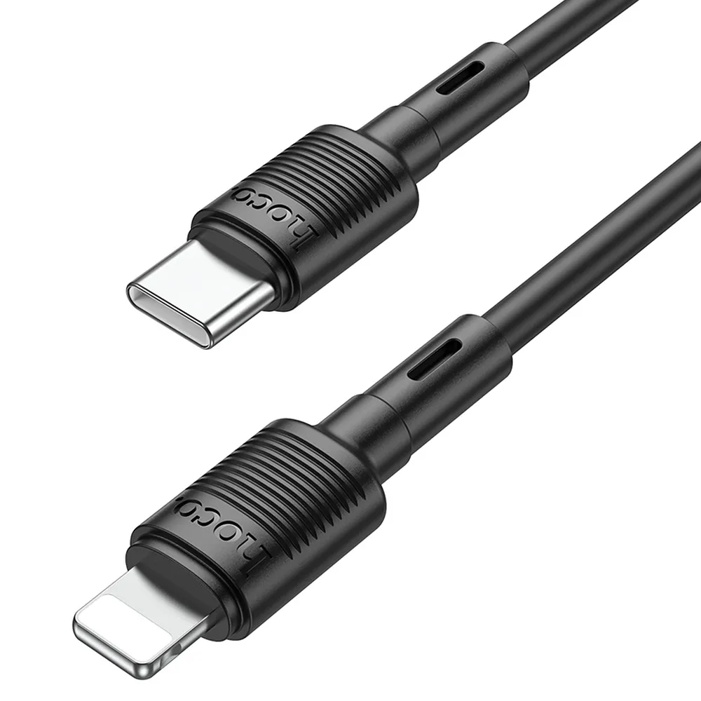 HOCO cable Type C to Lightning PD 2,4A 20W X83 1 m black - Image 3