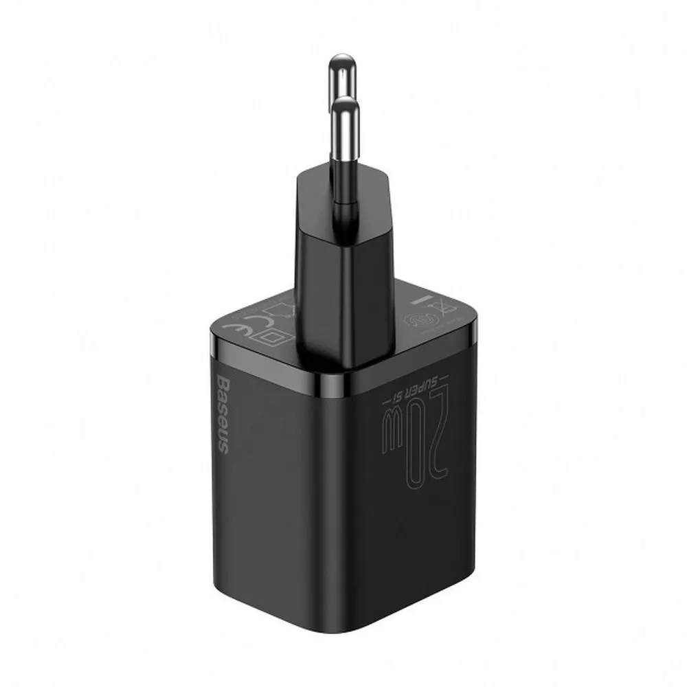 BASEUS charger Type C + cable Type C to Lightning PD QC3.0 3A 20W TZCCSUP-B01/CCCJGCE-D black - Image 2
