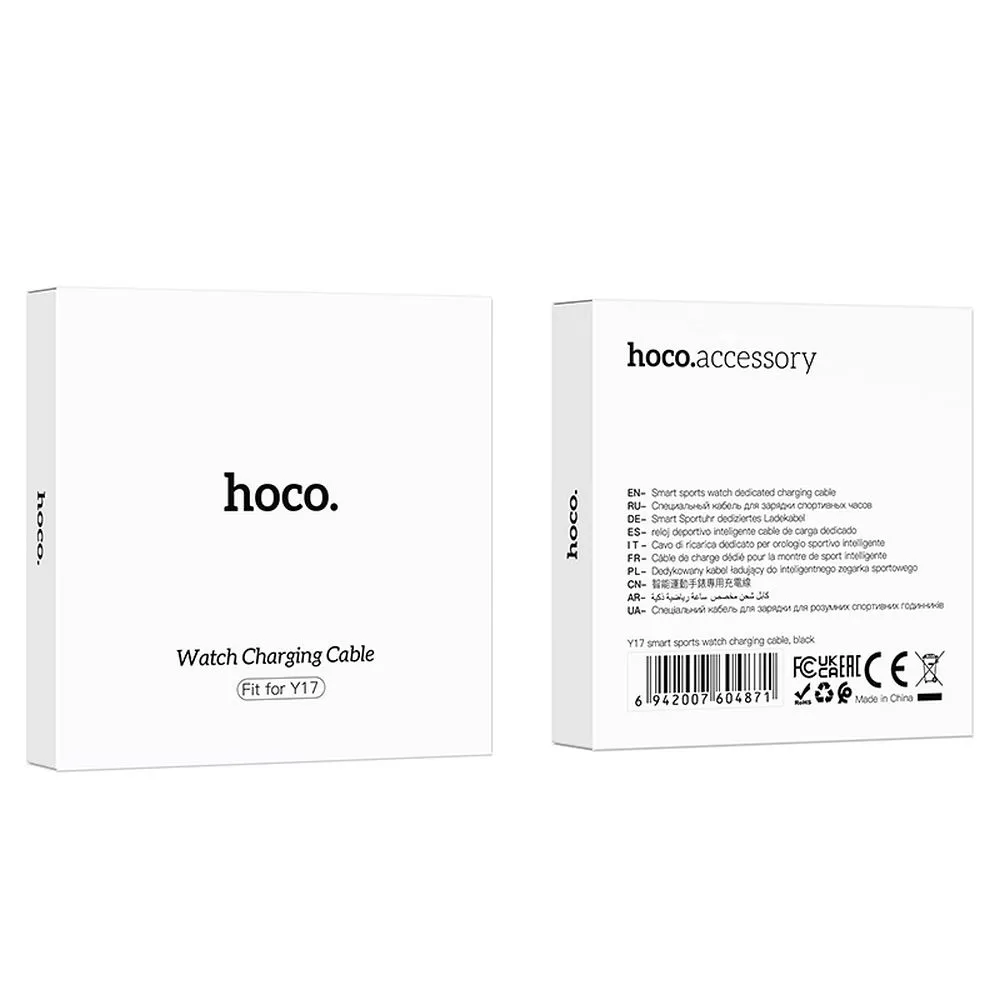 HOCO smartwatch charging cable Y17 0,59 m black - Image 4