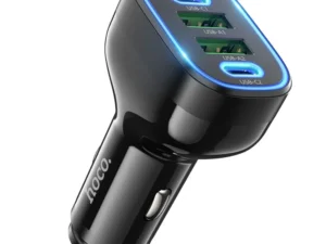 HOCO car charger  2 x USB A + 2 x Typ C PD QC 72W NZ11 black
