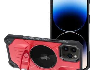 ARMOR MAG COVER case compatible with MagSafe for IPHONE 14 Pro Max red