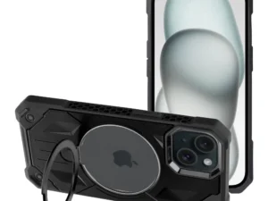 ARMOR MAG COVER case compatible with MagSafe for IPHONE 15 black
