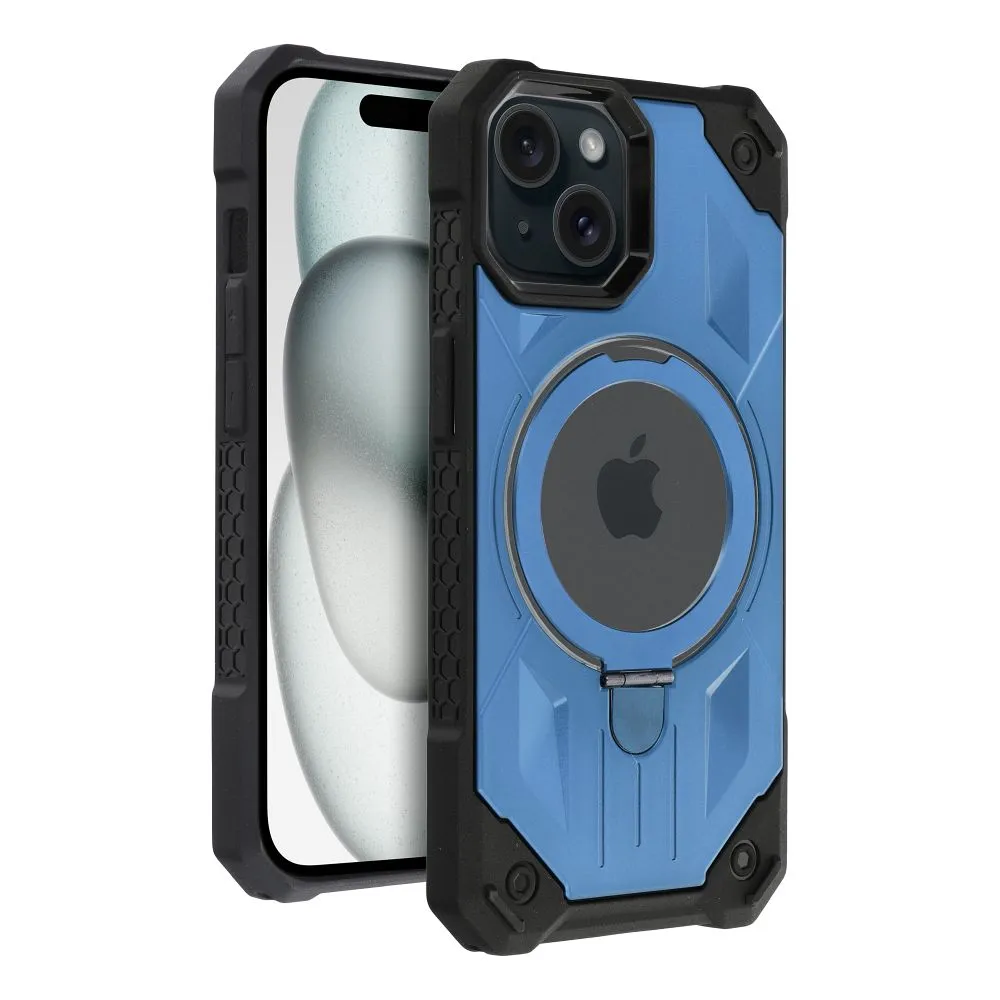 ARMOR MAG COVER case compatible with MagSafe for IPHONE 15 blue - Image 3