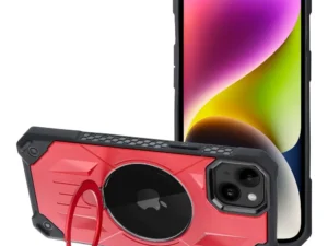 ARMOR MAG COVER case compatible with MagSafe for IPHONE 14 Plus red