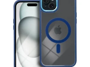COLOR EDGE MAG COVER case compatible with MagSafe for IPHONE 15 Plus navy blue