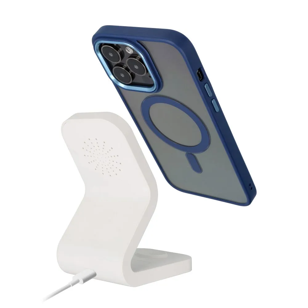 COLOR EDGE MAG COVER case compatible with MagSafe for IPHONE 15 Plus navy blue - Image 4