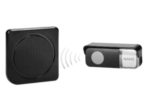 TOGI AC wireless doorbell, mains-powered, black (OR-DB-MP-166/B)