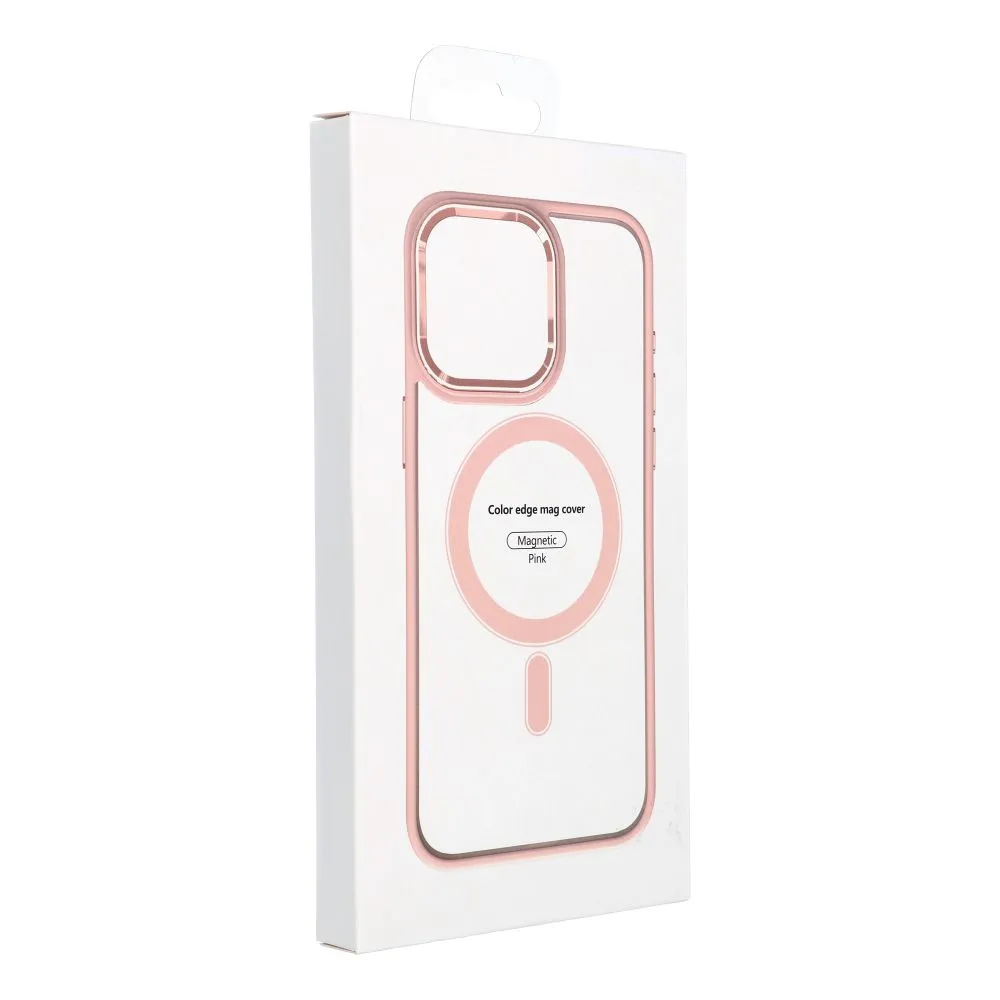COLOR EDGE MAG COVER case compatible with MagSafe for IPHONE 15 Plus pink - Image 6