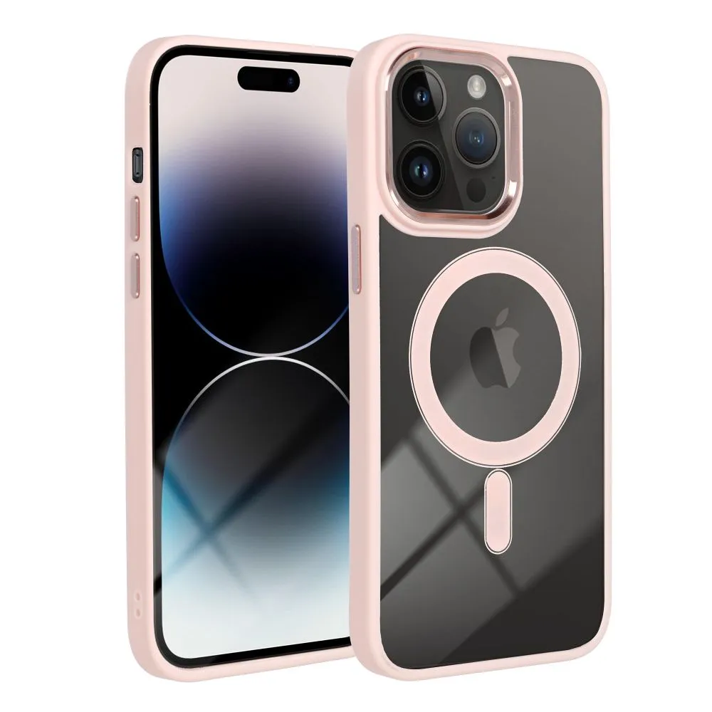 COLOR EDGE MAG COVER case compatible with MagSafe for IPHONE 15 Plus pink - Image 2