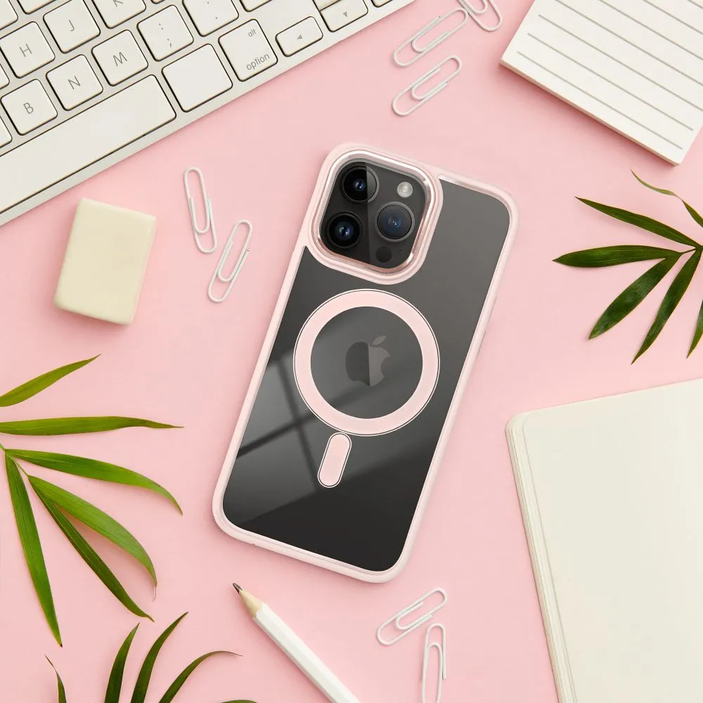 COLOR EDGE MAG COVER case compatible with MagSafe for IPHONE 15 Plus pink - Image 5