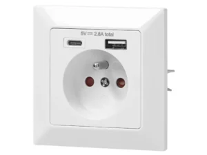 Single socket 2P+Z, USB-A + USB-C (OR-AE-13232)