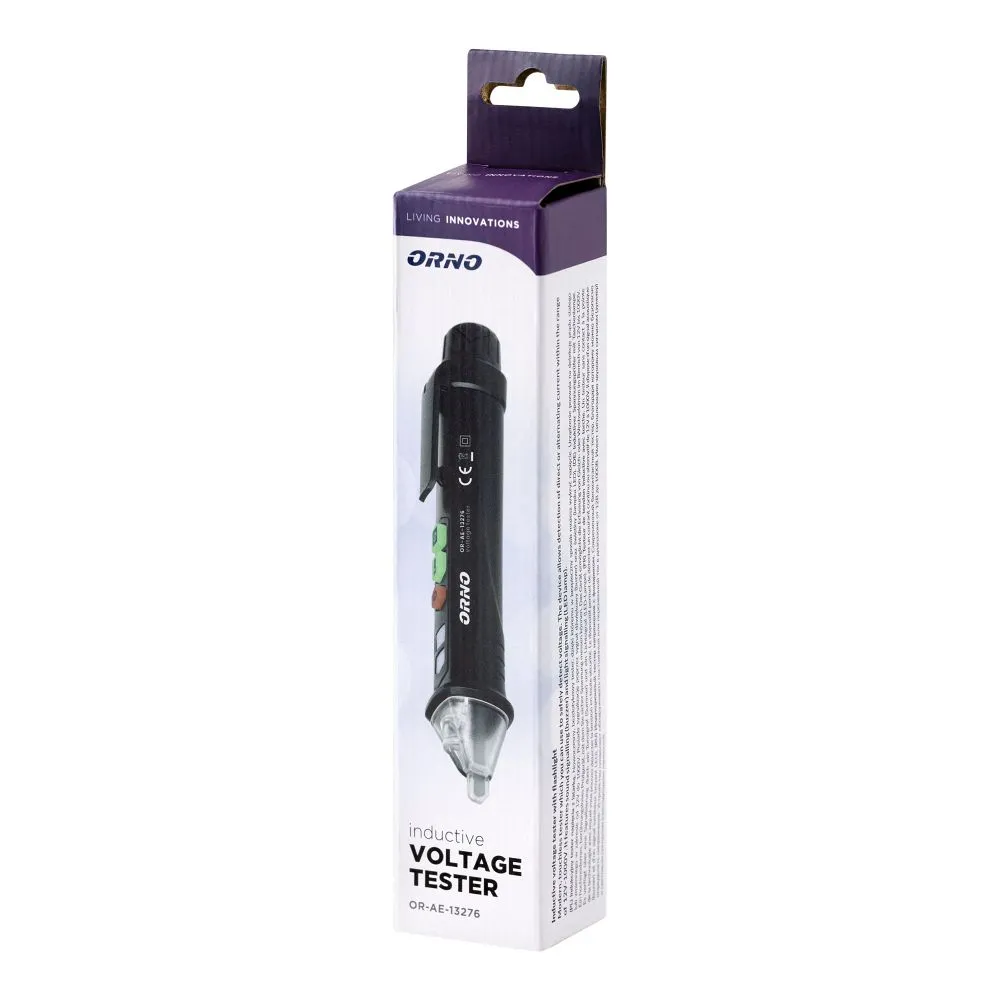 Inductive voltage tester with flashlight, 12-1000V, AC / DC, black - Image 6