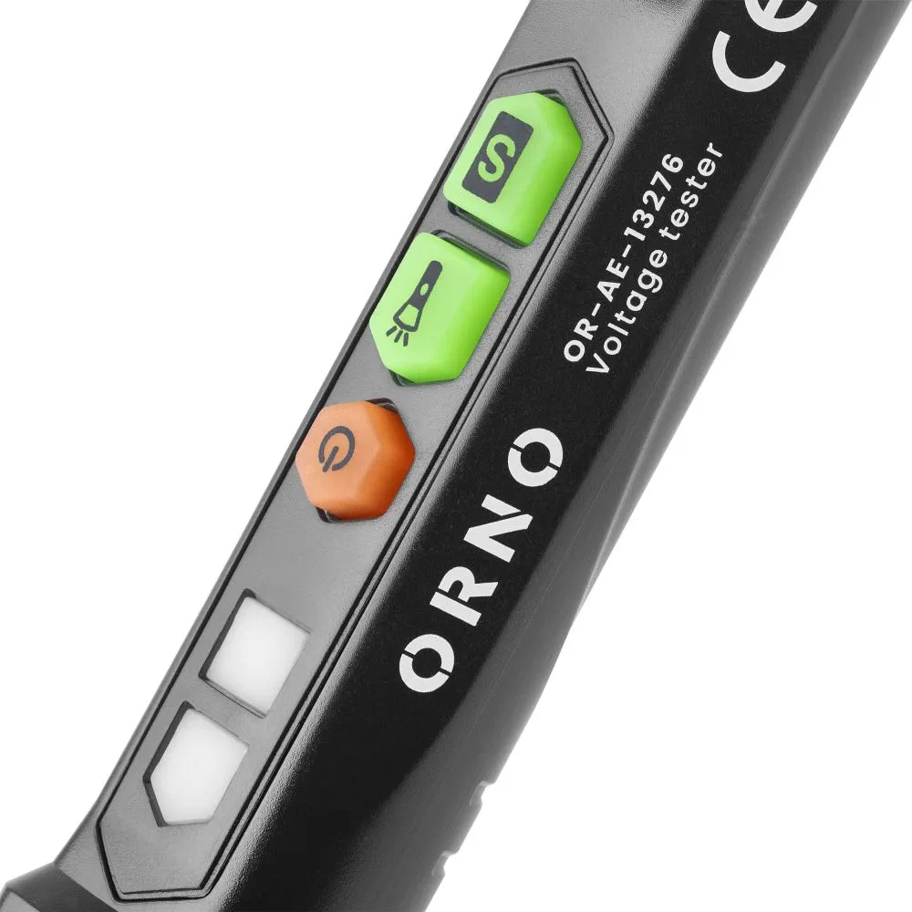 Inductive voltage tester with flashlight, 12-1000V, AC / DC, black - Image 5