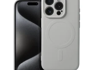SILICONE MAG COVER case compatible with MagSafe for IPHONE 15 Pro titanium
