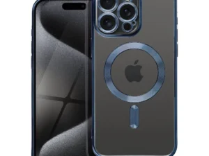 ELECTRO MAG COVER case compatible with MagSafe for IPHONE 15 Pro Max blue titanium