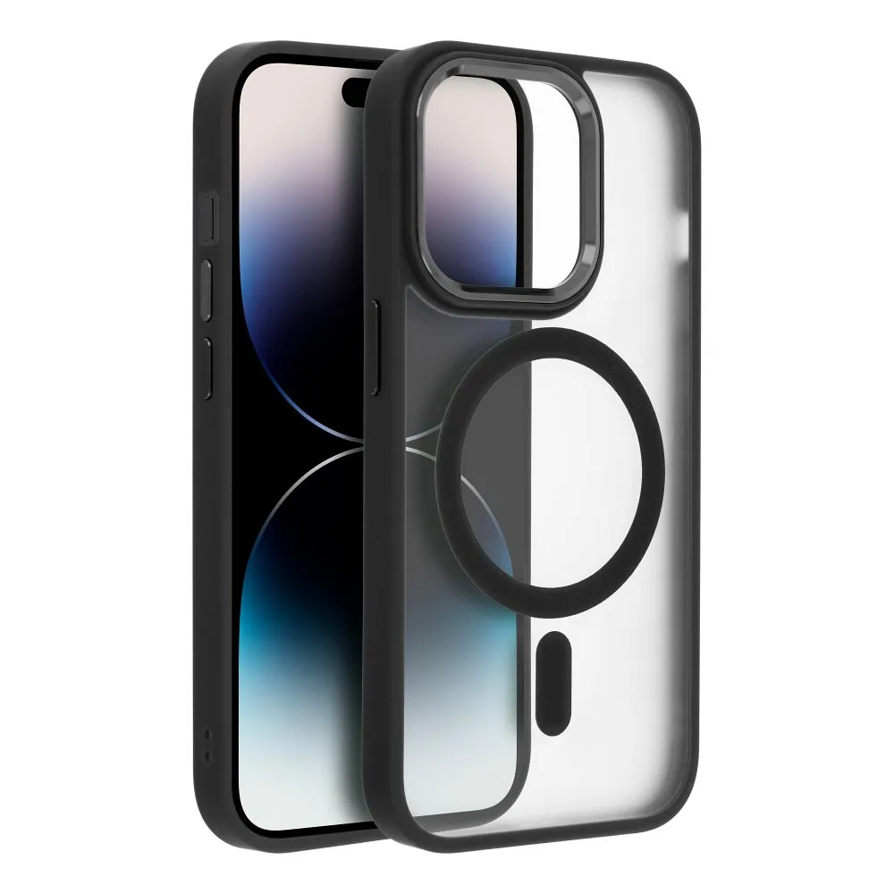 MATTE MAG COVER case compatible with MagSafe for IPHONE 14 Pro black - Image 3