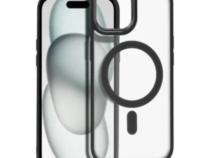 MATTE MAG COVER case compatible with MagSafe for IPHONE 15 black