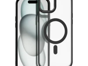 MATTE MAG COVER case compatible with MagSafe for IPHONE 15 Plus black