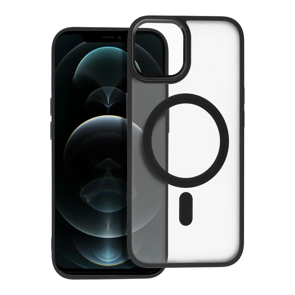 MATTE MAG COVER case compatible with MagSafe for IPHONE 12 Pro Max black