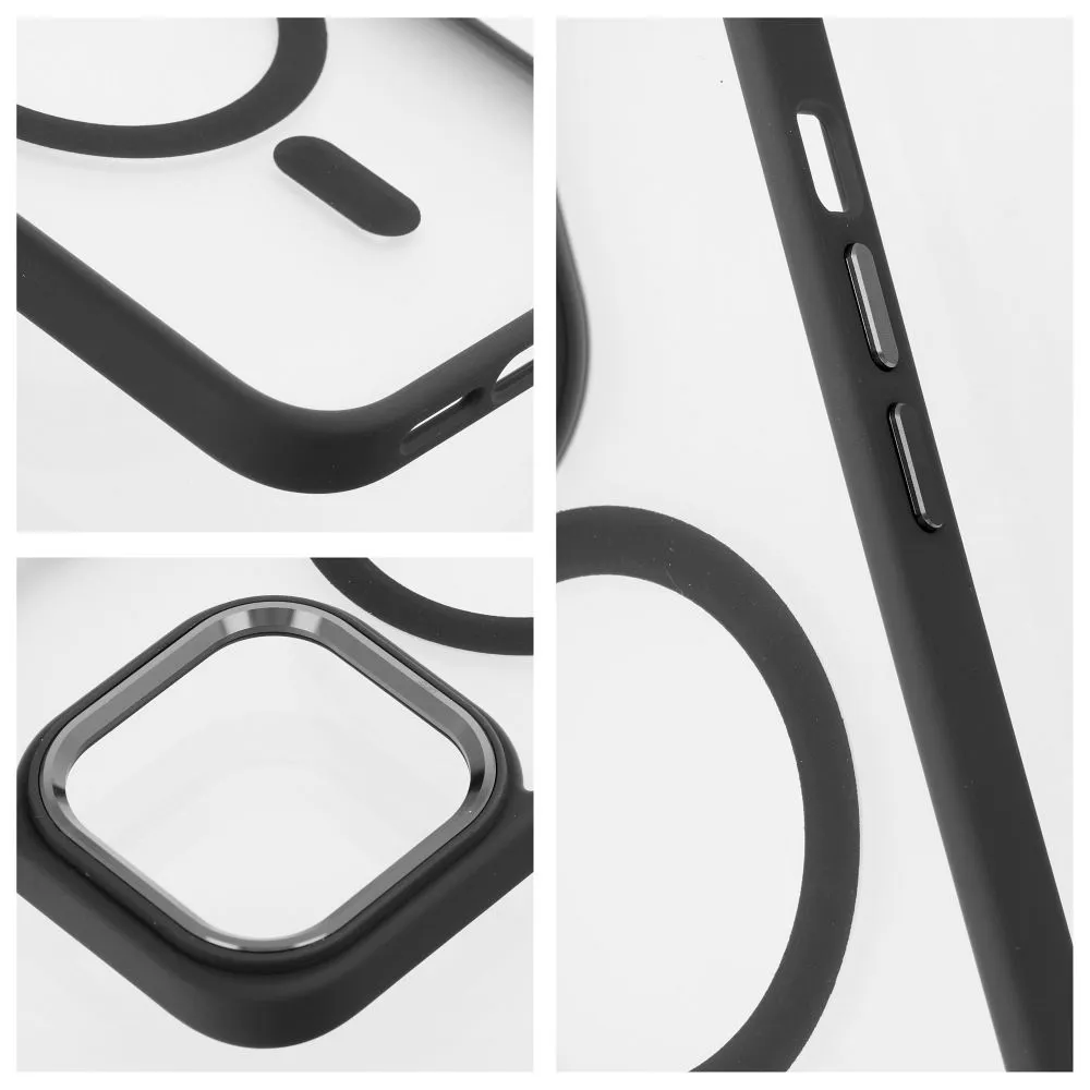 MATTE MAG COVER case compatible with MagSafe for IPHONE 12 Pro Max black - Image 5