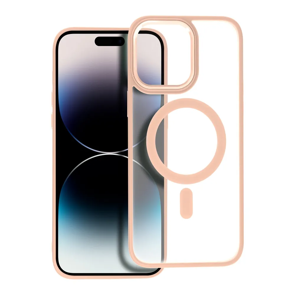 MATTE MAG COVER case compatible with MagSafe for IPHONE 14 Pro Max pink