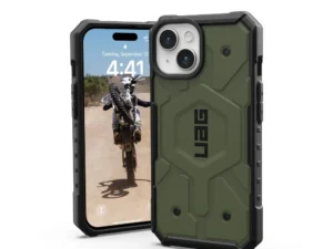 ( UAG ) Urban Armor Gear Pathfinder compatible with Magsafe for IPHONE 15 olive