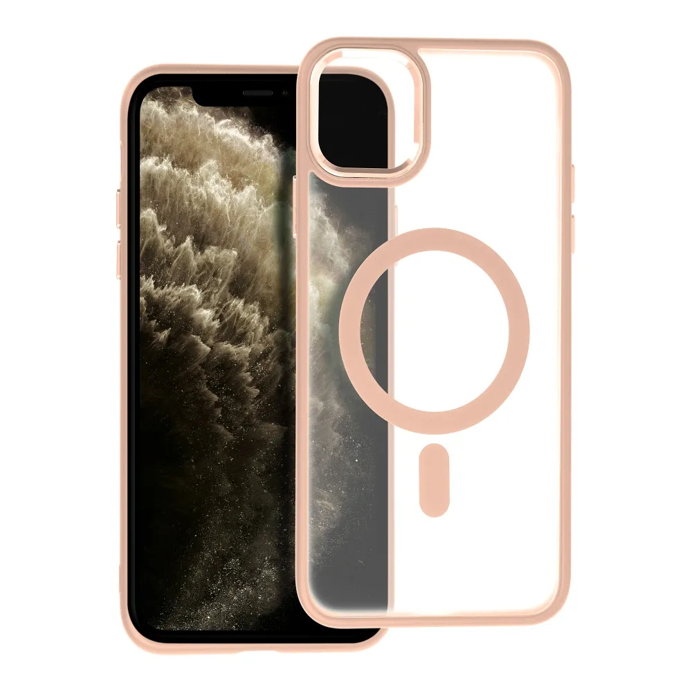 MATTE MAG COVER case compatible with MagSafe for IPHONE 11 Pro Max pink