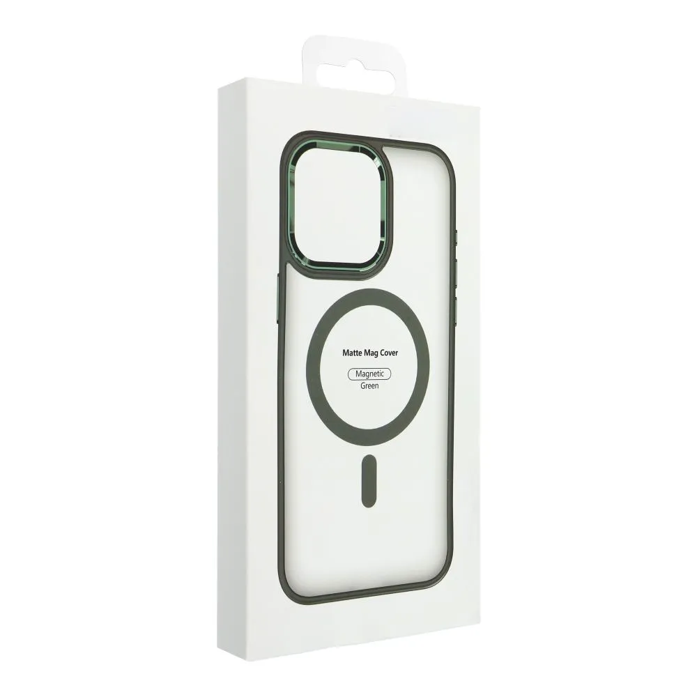 MATTE MAG COVER case compatible with MagSafe for IPHONE 15 green - Image 6