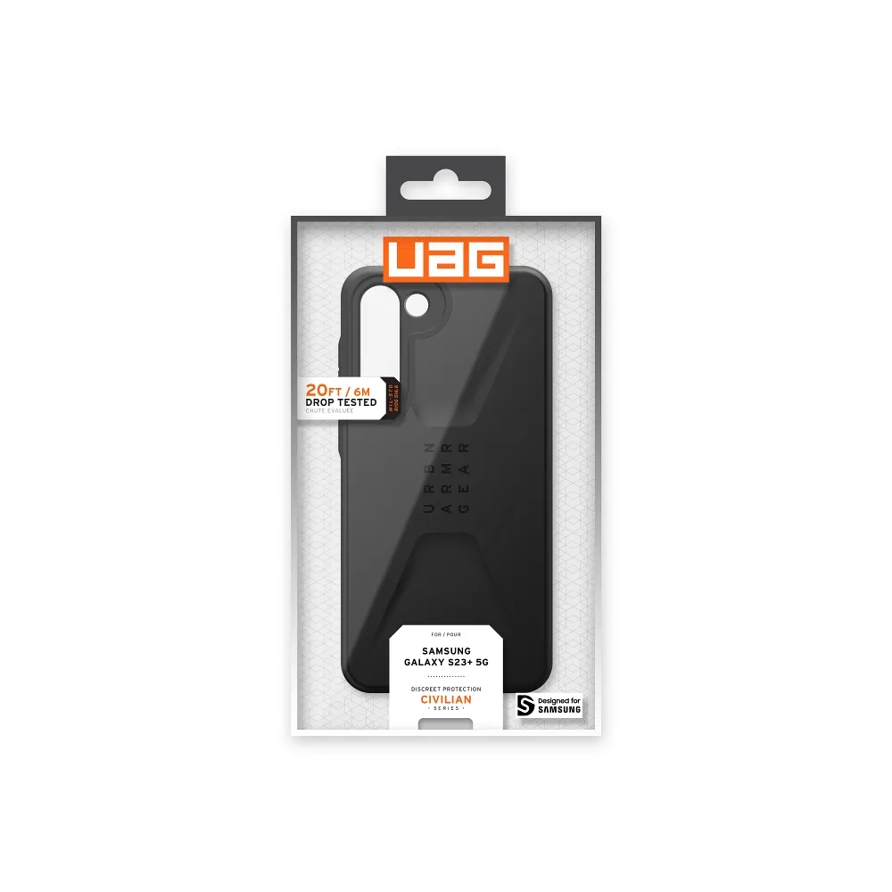 ( UAG ) Urban Armor Gear Civilian case for Samsung S23 PLUS 5G black - Image 8