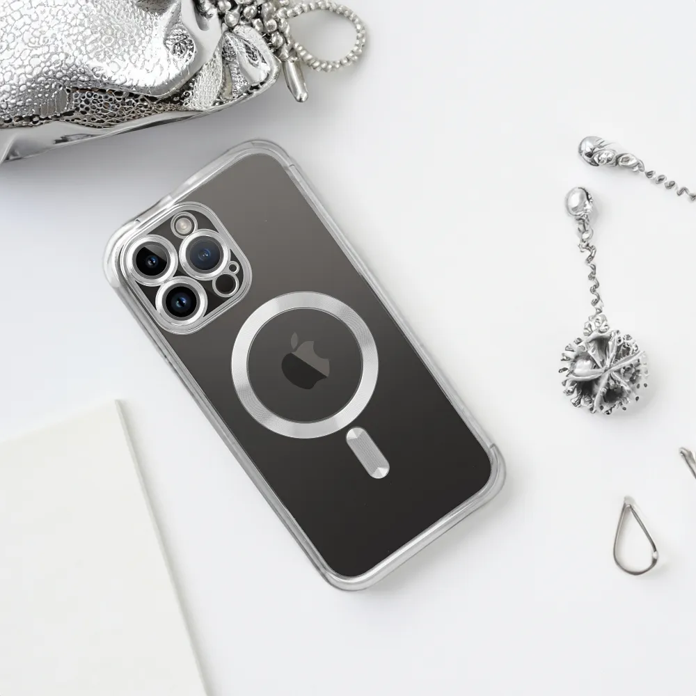 ELECTRO MAG COVER case compatible with MagSafe for IPHONE 12 silver - Image 4