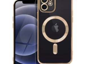 ELECTRO MAG COVER case compatible with MagSafe for IPHONE 12 gold