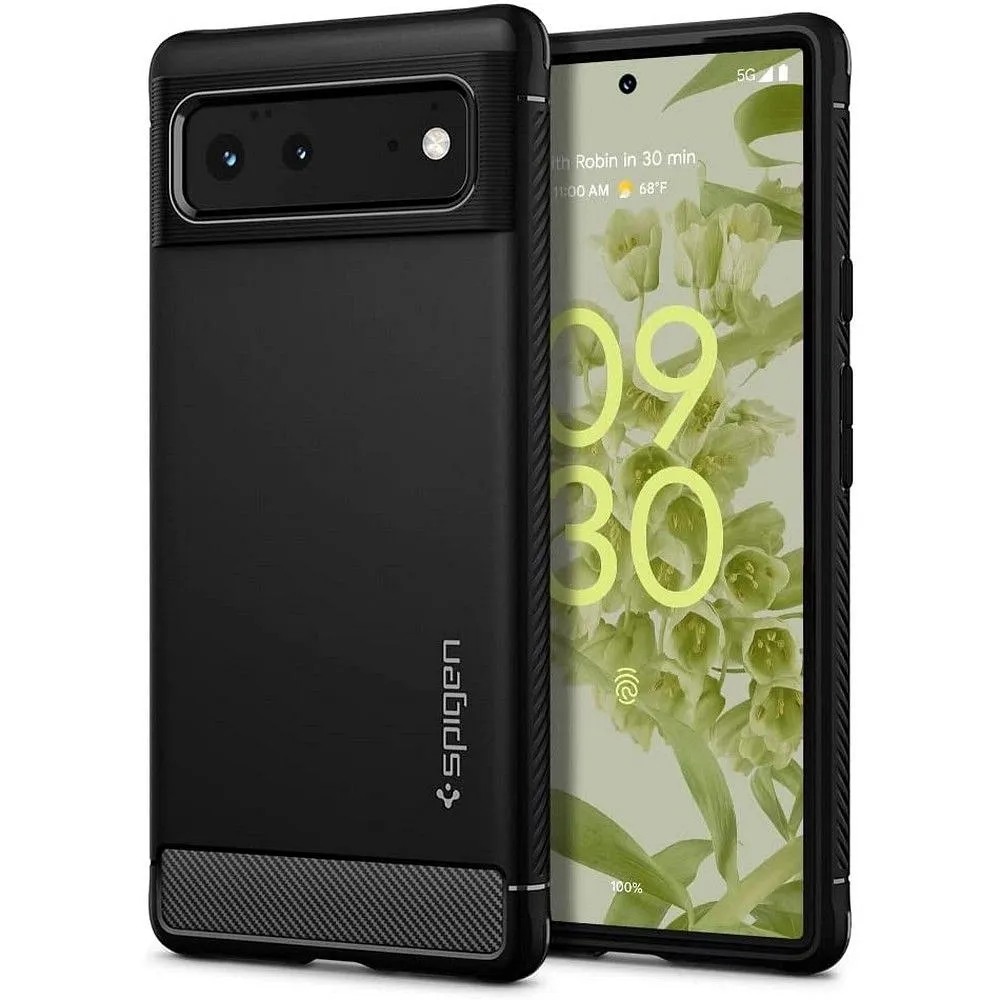 SPIGEN Rugged Armor case for GOOGLE PIXEL 6 matte black