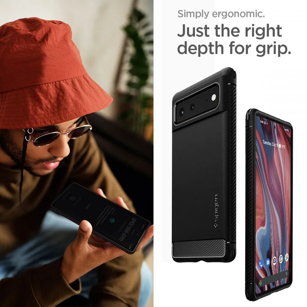 SPIGEN Rugged Armor case for GOOGLE PIXEL 6 matte black - Image 11
