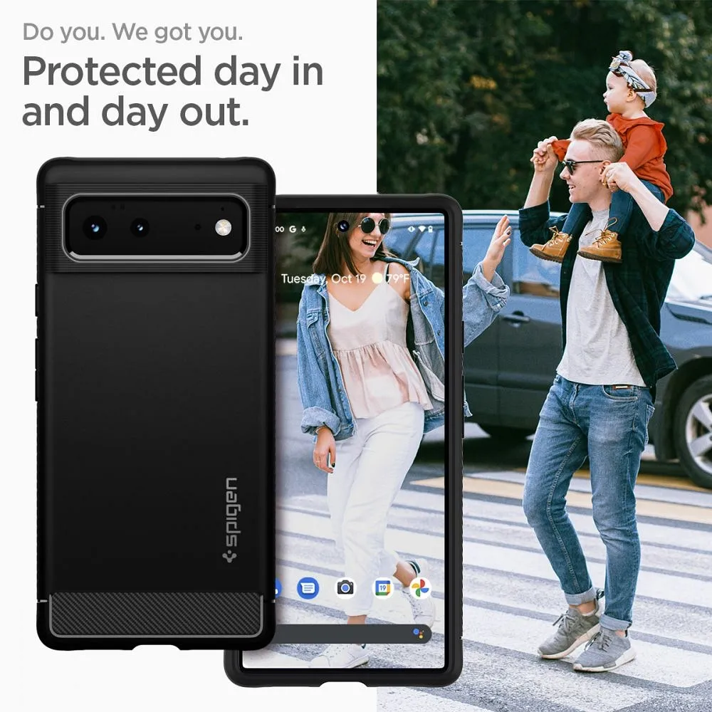 SPIGEN Rugged Armor case for GOOGLE PIXEL 6 matte black - Image 9