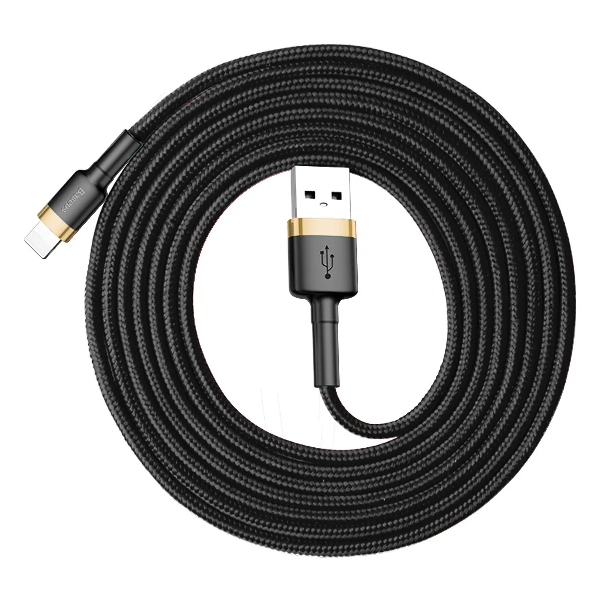 BASEUS cable USB A to Lightning 1,5A Cafule CALKLF-CV1 2 m black gold - Image 7