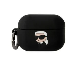 KARL LAGERFELD case for APPLE Airpods 2 KLAP2RUNIKK (3D Sil NFT Karl) black