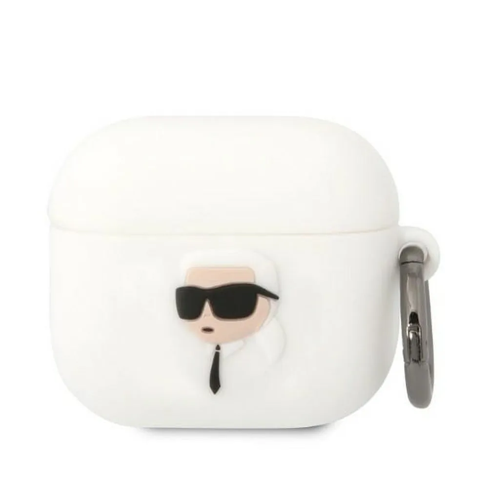 KARL LAGERFELD case for APPLE Airpods 3 KLA3RUNIKH (3D Sil NFT Karl) white