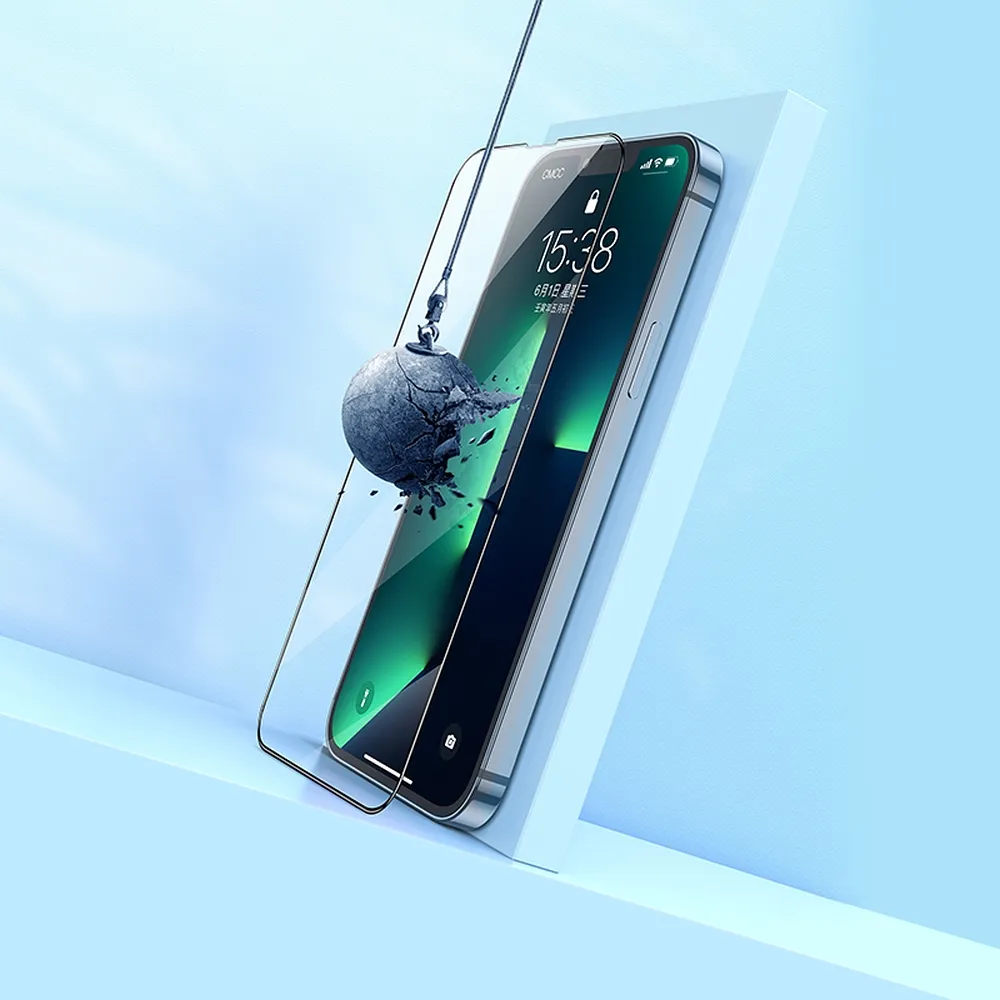 HOCO tempered glass HD 5D Guardian shield (SET 10in1) - for iPhone 12 / 12 Pro black (G14) - Image 17