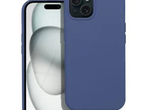 SILICONE case for IPHONE 15 blue