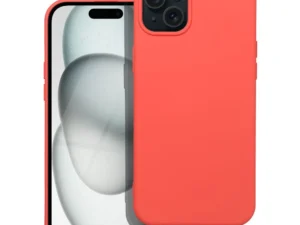 SILICONE case for IPHONE 15 Plus peach