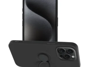 SILICONE RING case for IPHONE 15 Pro Max black