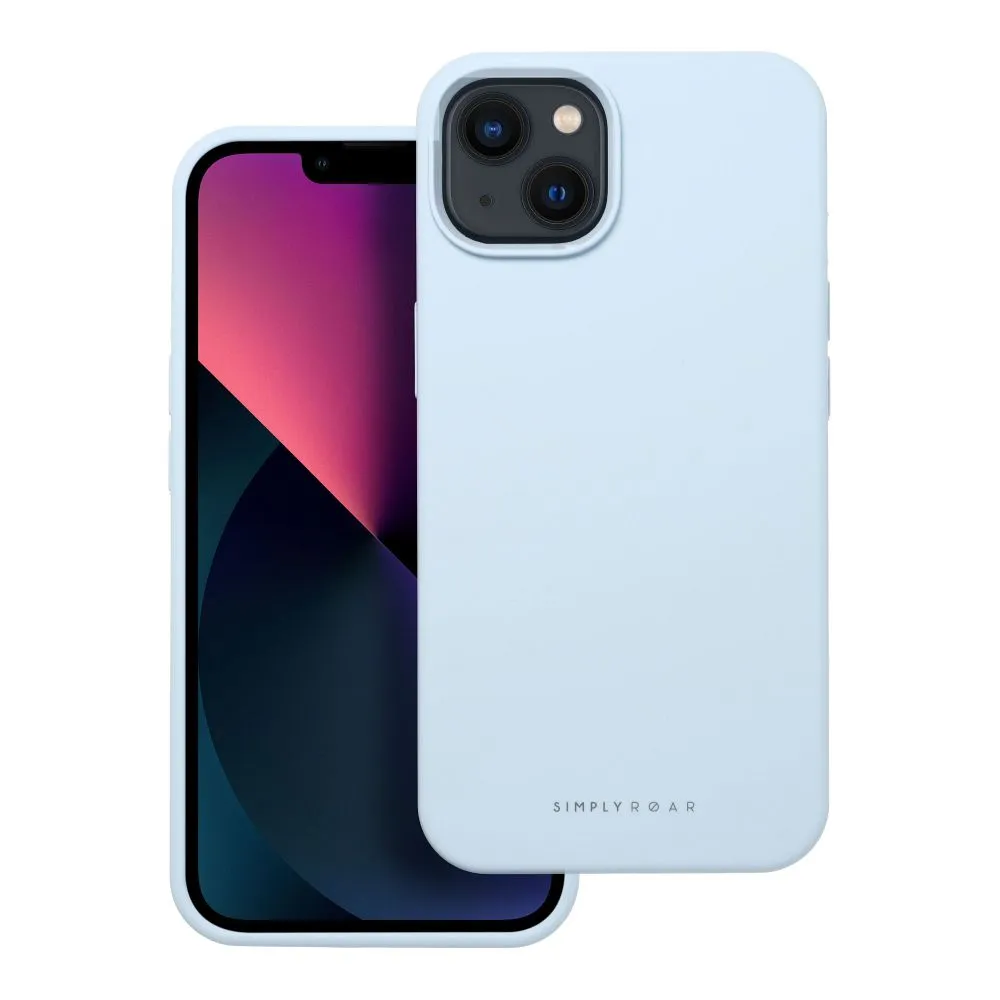 Roar Cloud-Skin Case - for iPhone 13 Light Blue